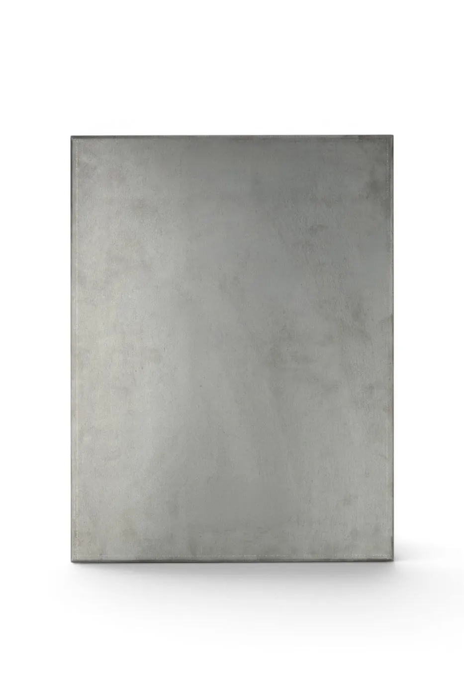 Black iron flat front swatch, pickled black steel